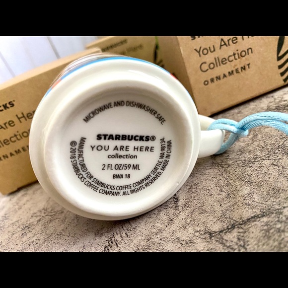 NWT - Starbucks You Are Here Ornaments -Seattle - Picture 2 of 5